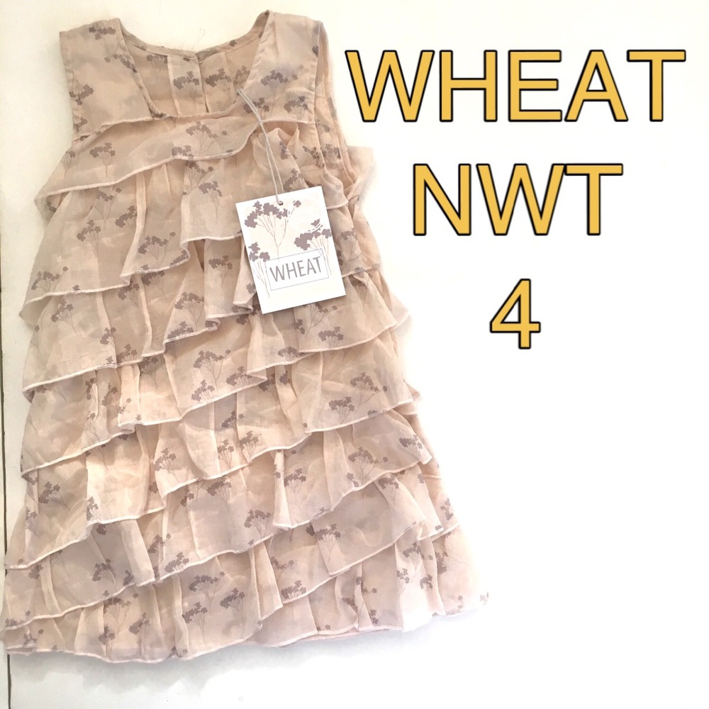 Nwt WHEAT tiered dress